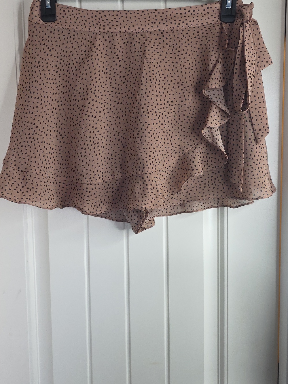 Mustard Seed Pink Polka Dot Mini Skirt